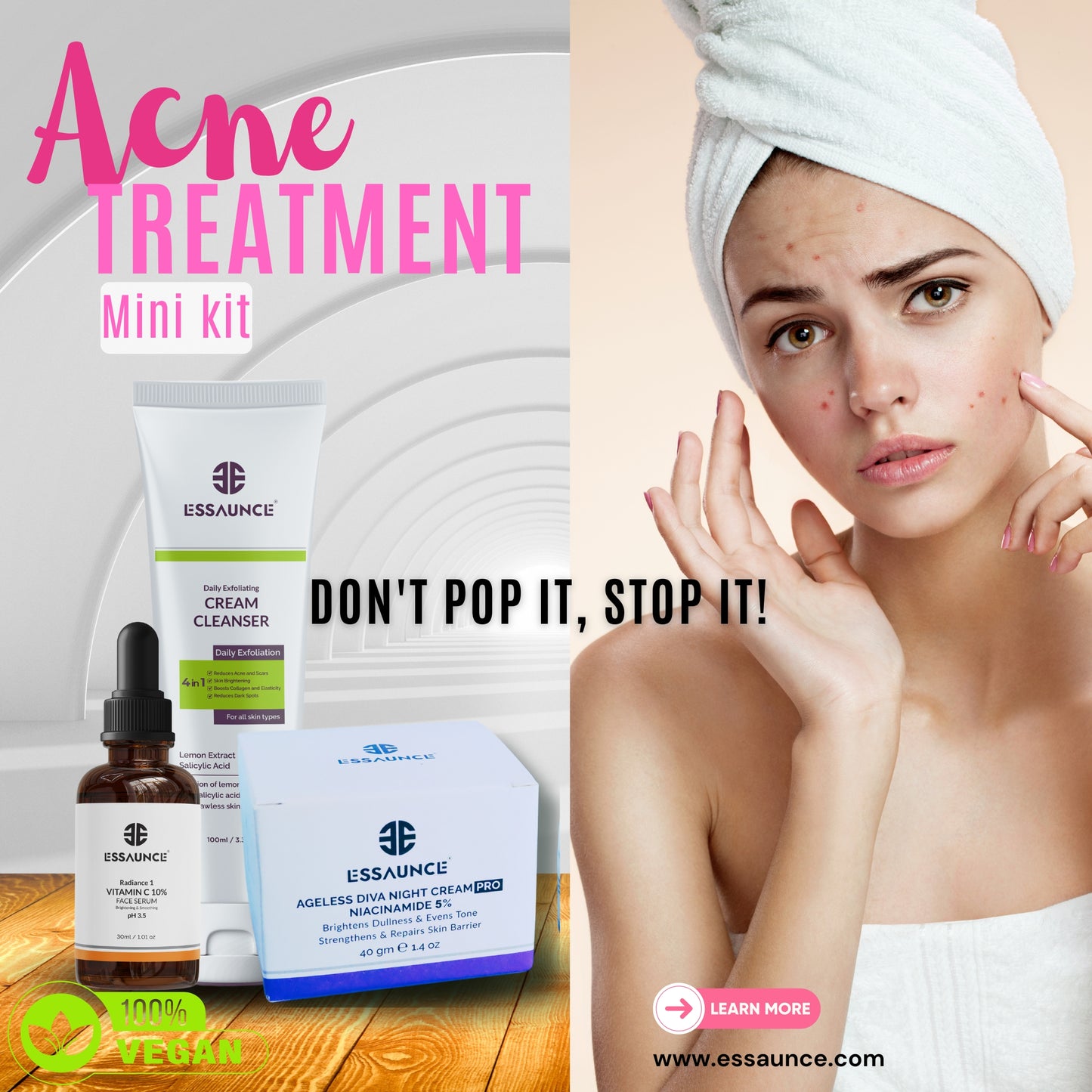 Acne Treatment (mini kit) - Essaunce UK