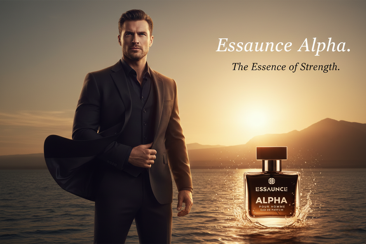 Essaunce Alpha Pour Homme – Eau De Parfum For Men | Long Lasting Citrus Woody Fragrance | 50 ML