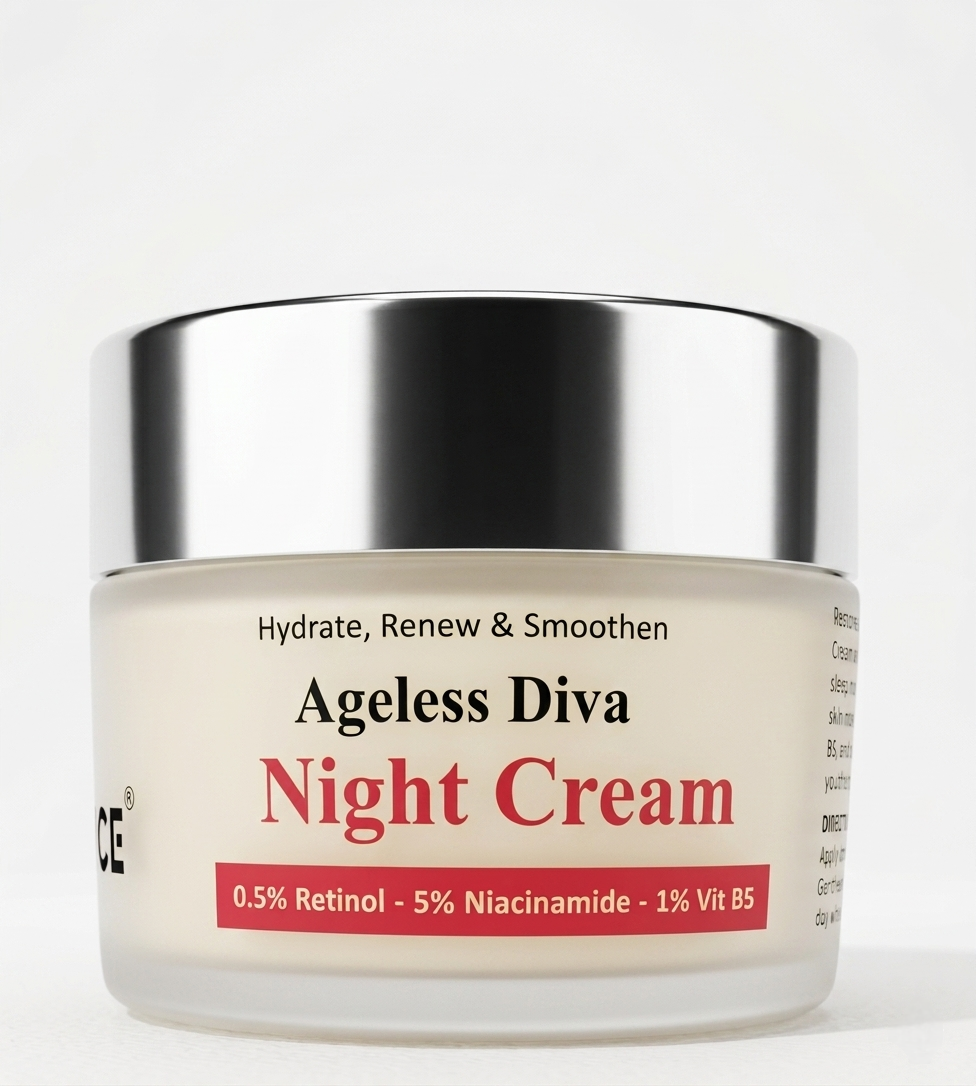 Ageless Diva Night Cream PRO (Retinol & Niacinamide)- 50 ML | Essaunce Uk
