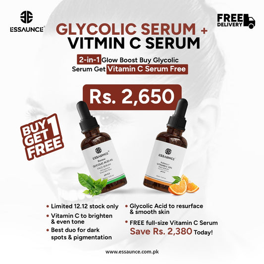 Brightening Duo Bundle ( Buy Glycolic Serum and Get Vitamin Serum C Free )