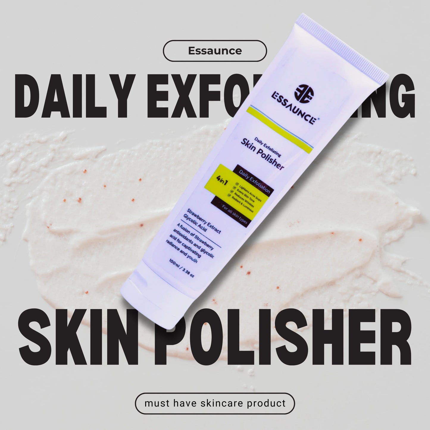 Skin Polisher With Strawberry Extracts 100 ml - Essaunce