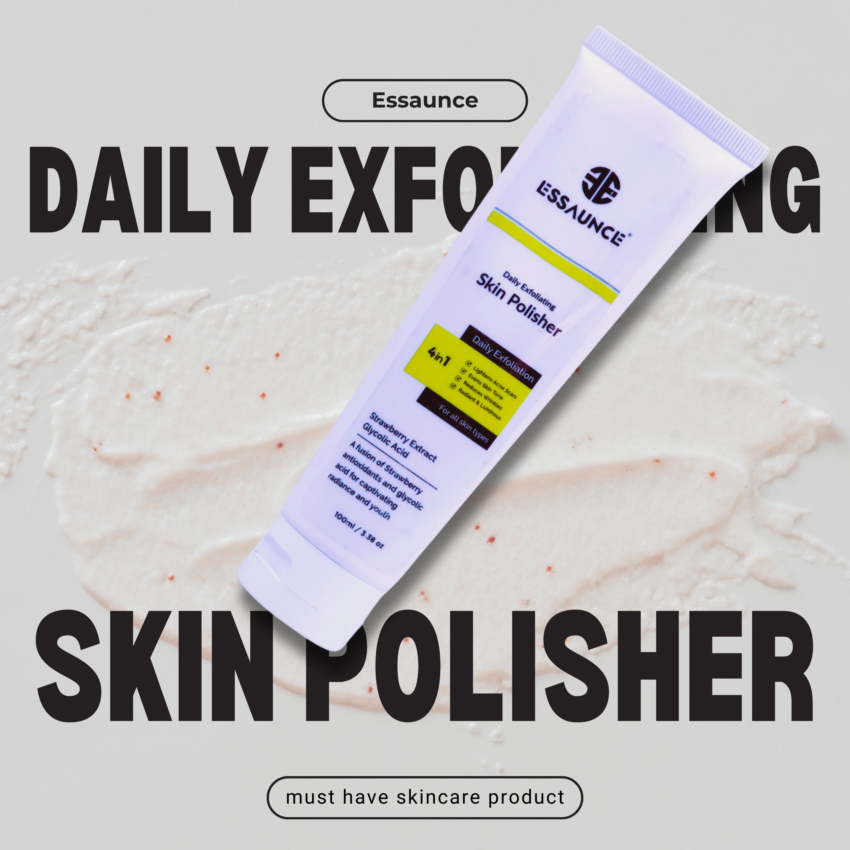 Skin Polisher With Strawberry Extracts 100 ml - Essaunce UK