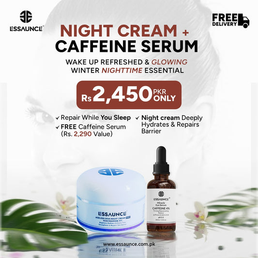 Night Repair Bundle ( Buy night cream get caffeine serum free)